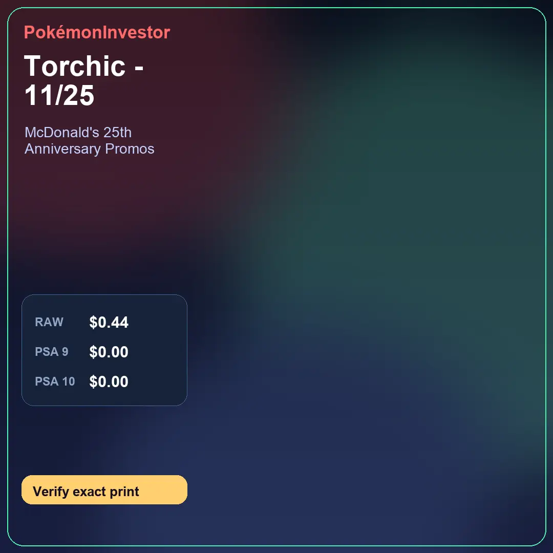Card research image for Torchic - 11/25