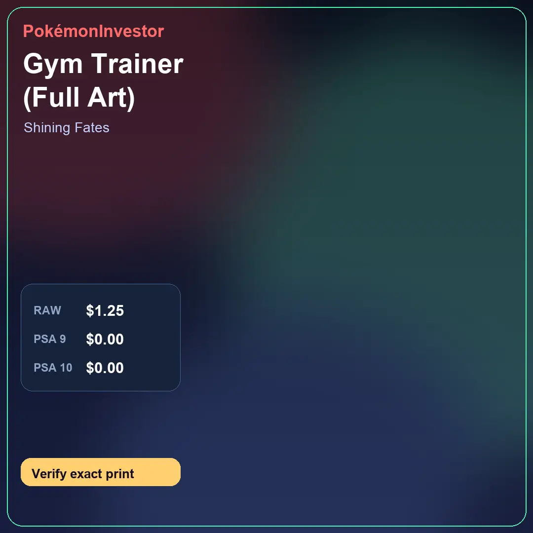 Card research image for Gym Trainer (Full Art)