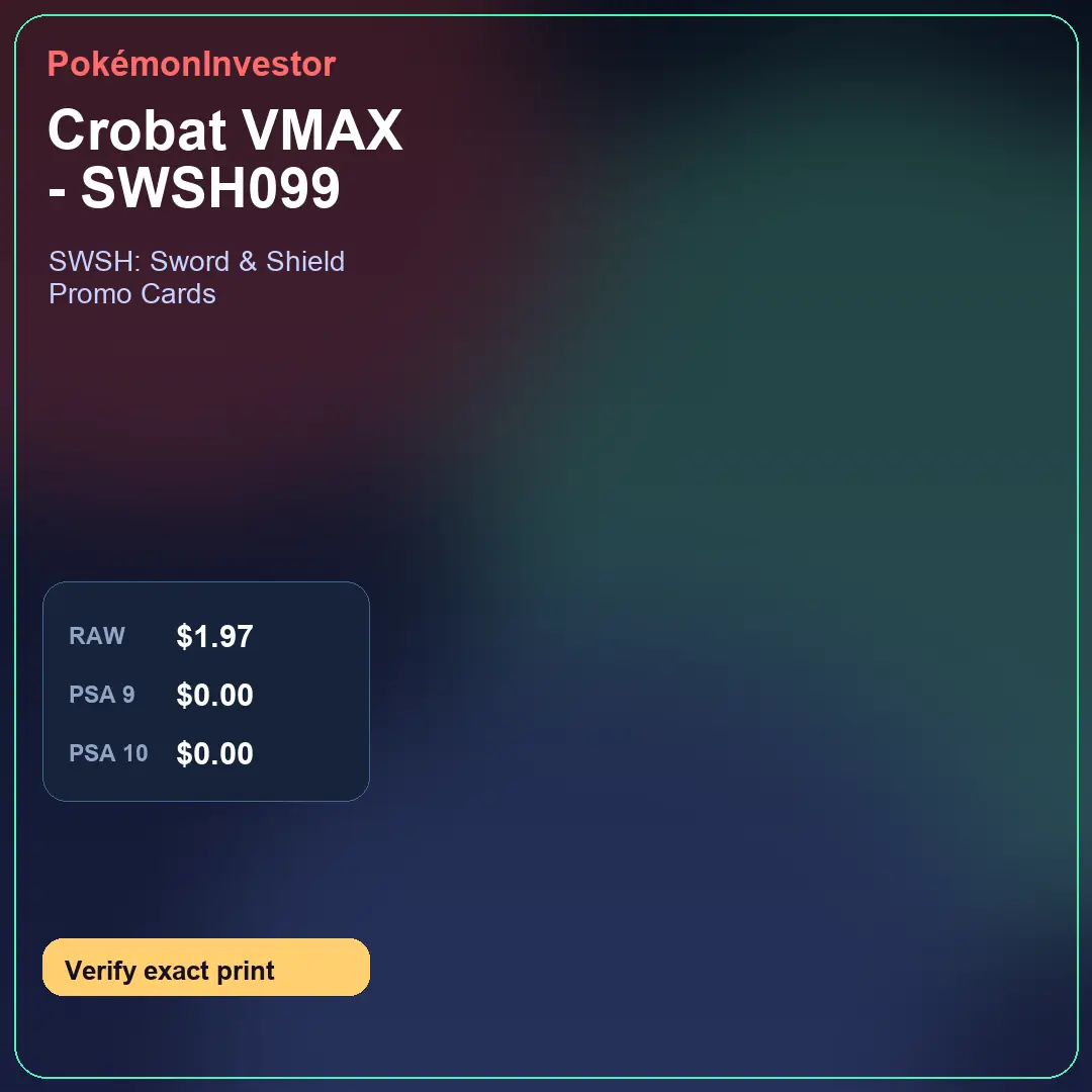 Card research image for Crobat VMAX - SWSH099