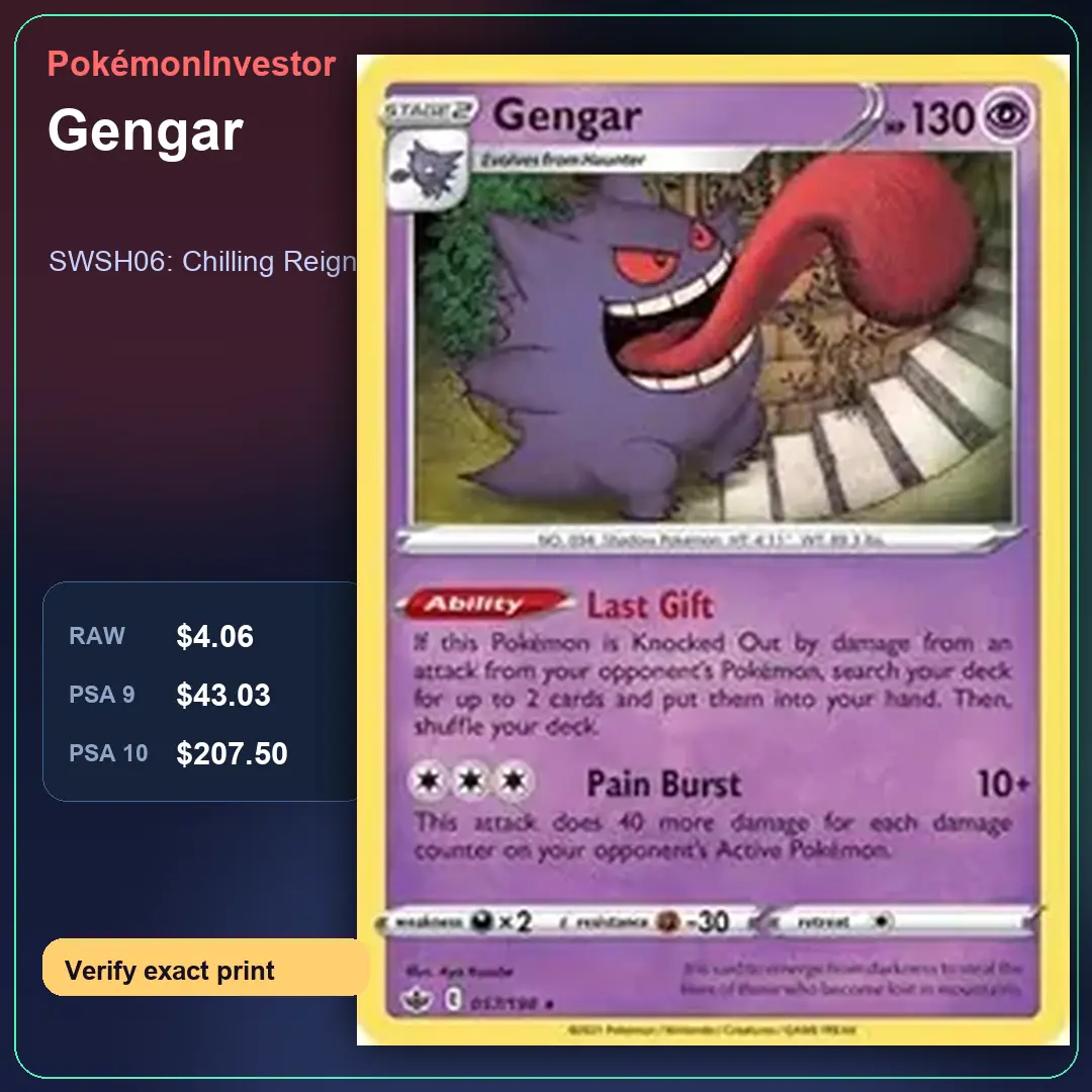 Card research image for Gengar