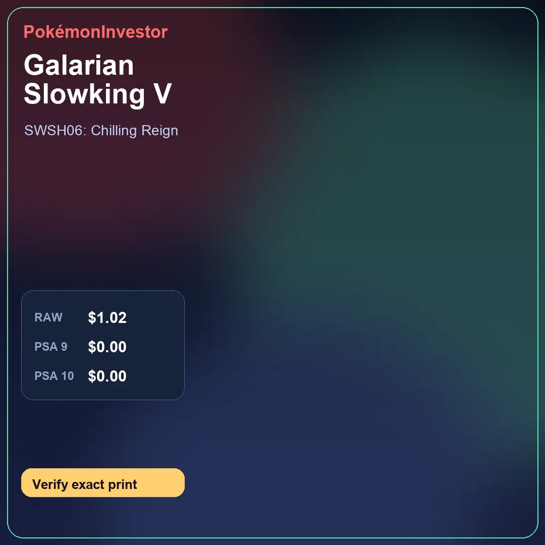 Card research image for Galarian Slowking V