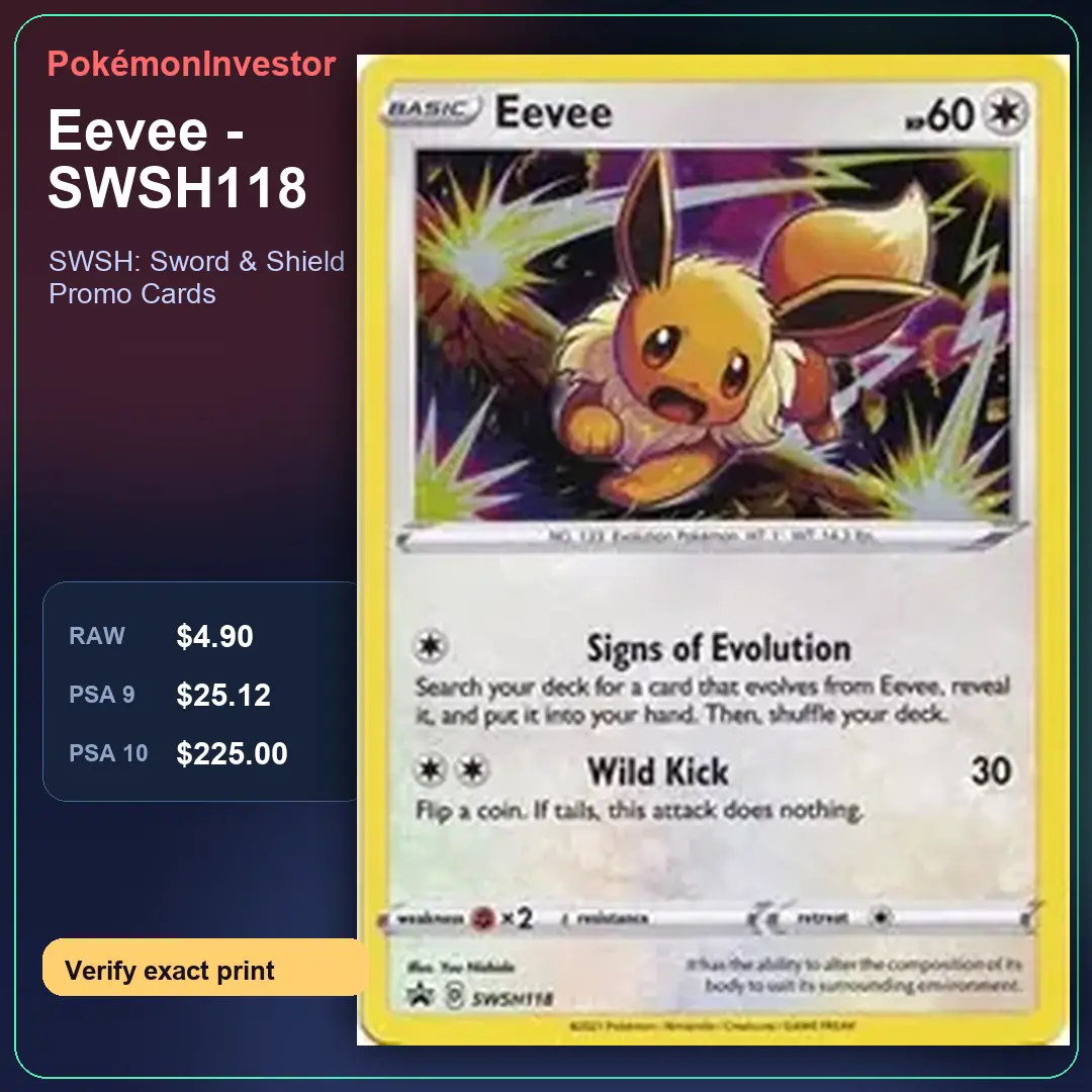 Card research image for Eevee - SWSH118