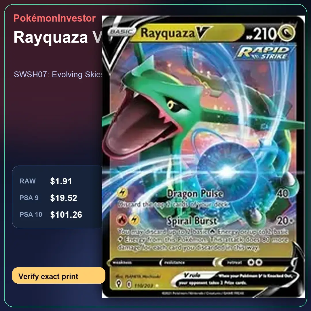 Card research image for Rayquaza V