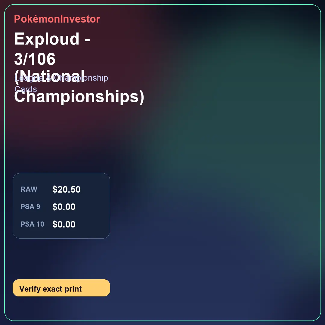 Card research image for Exploud - 3/106 (National Championships)
