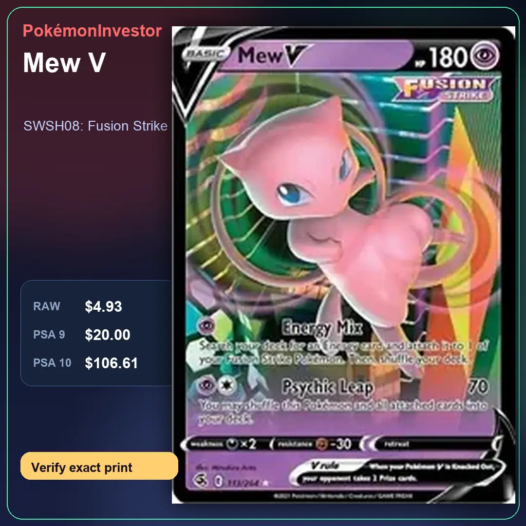 Card research image for Mew V
