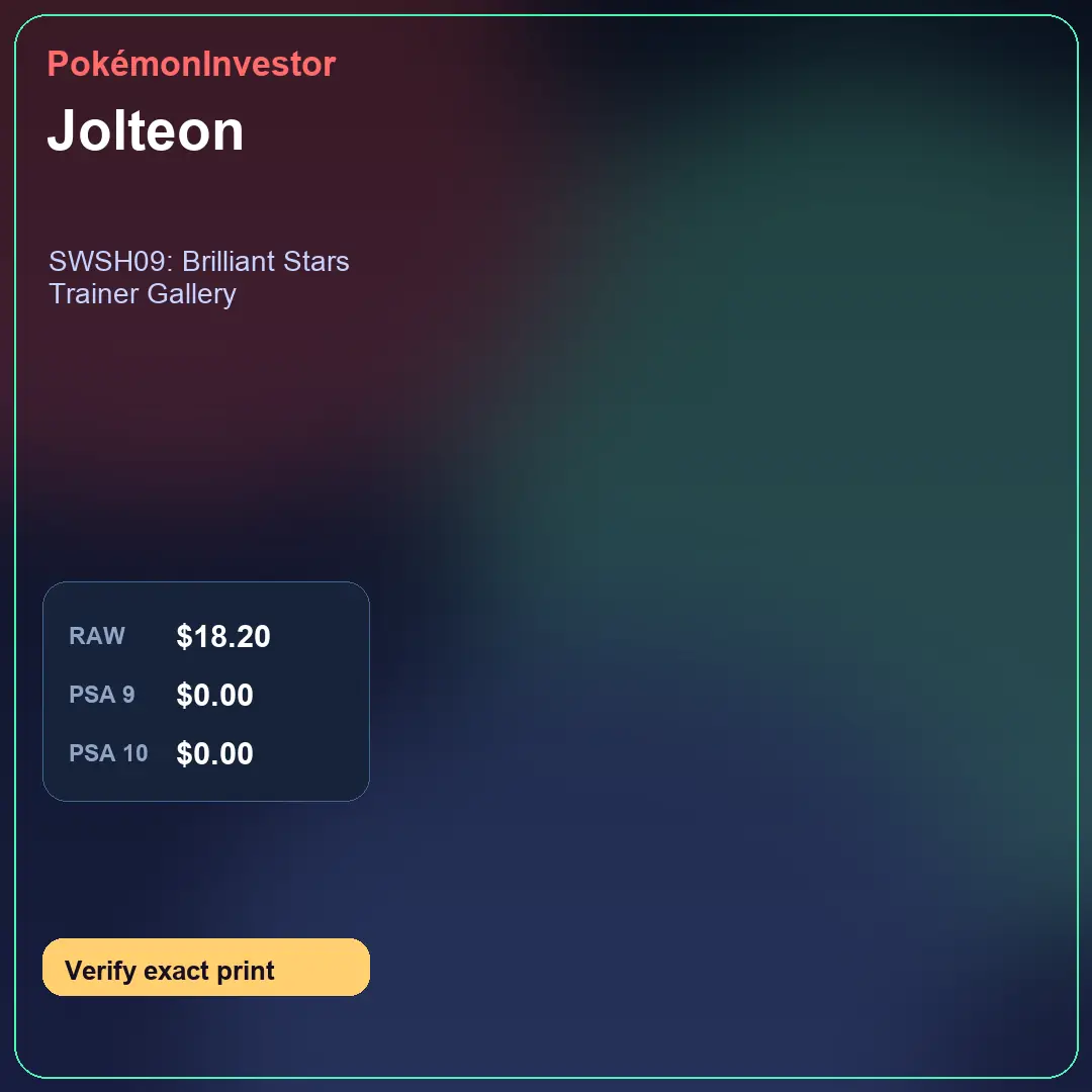 Card research image for Jolteon