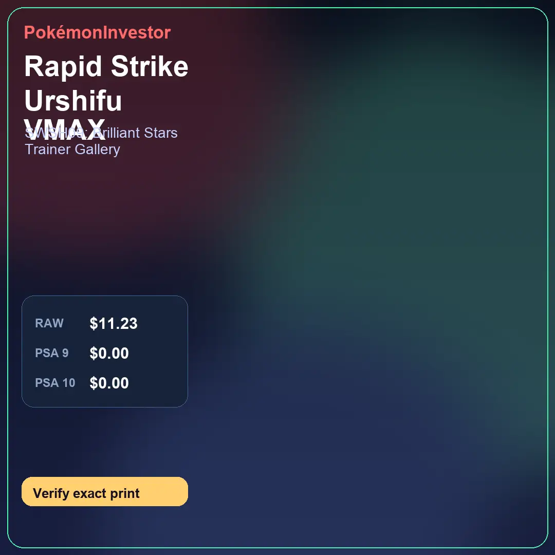 Card research image for Rapid Strike Urshifu VMAX