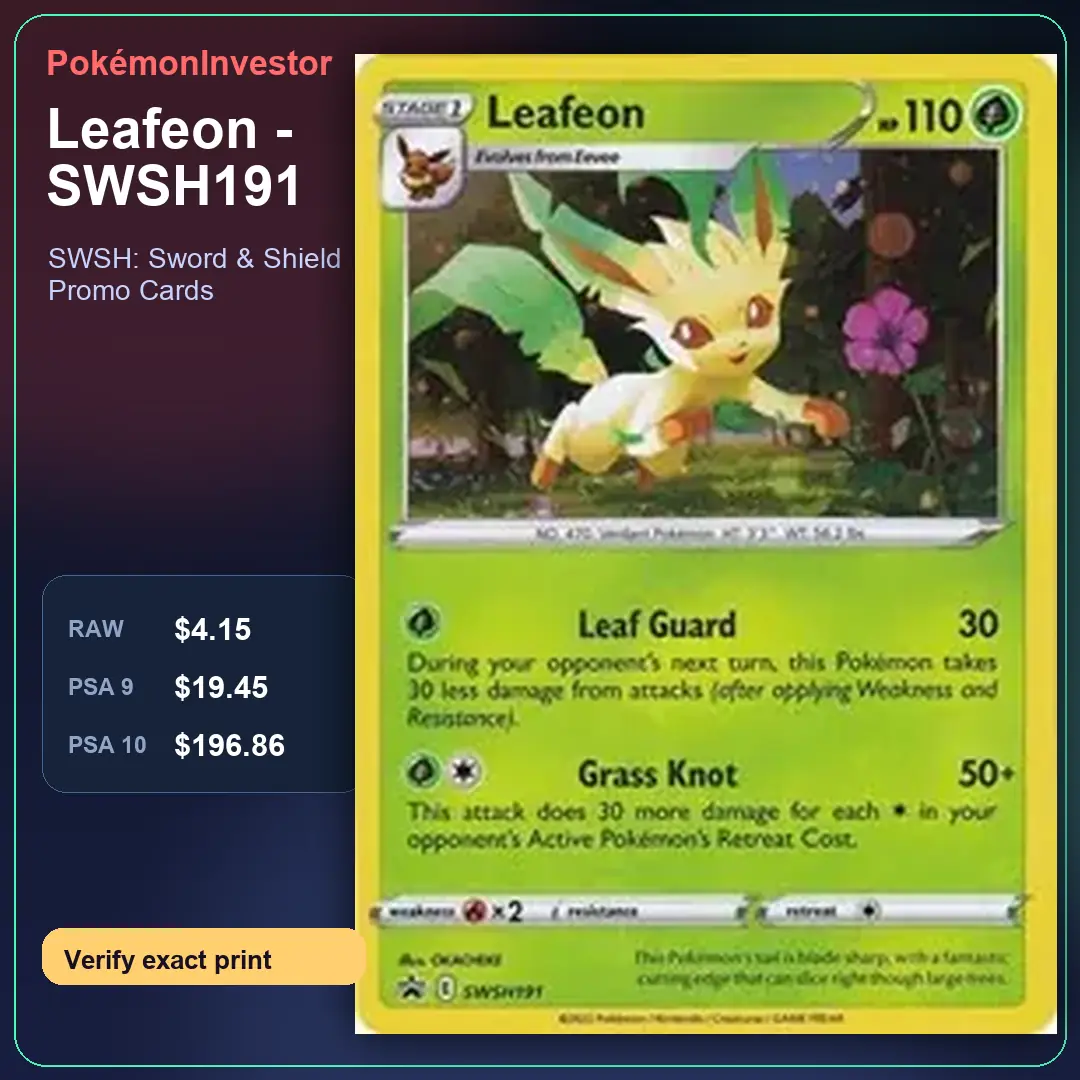 Card research image for Leafeon - SWSH191