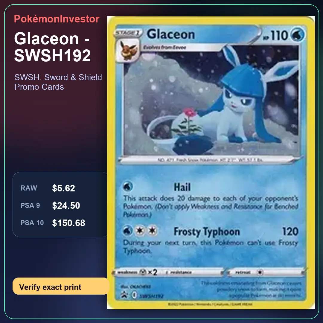 Card research image for Glaceon - SWSH192