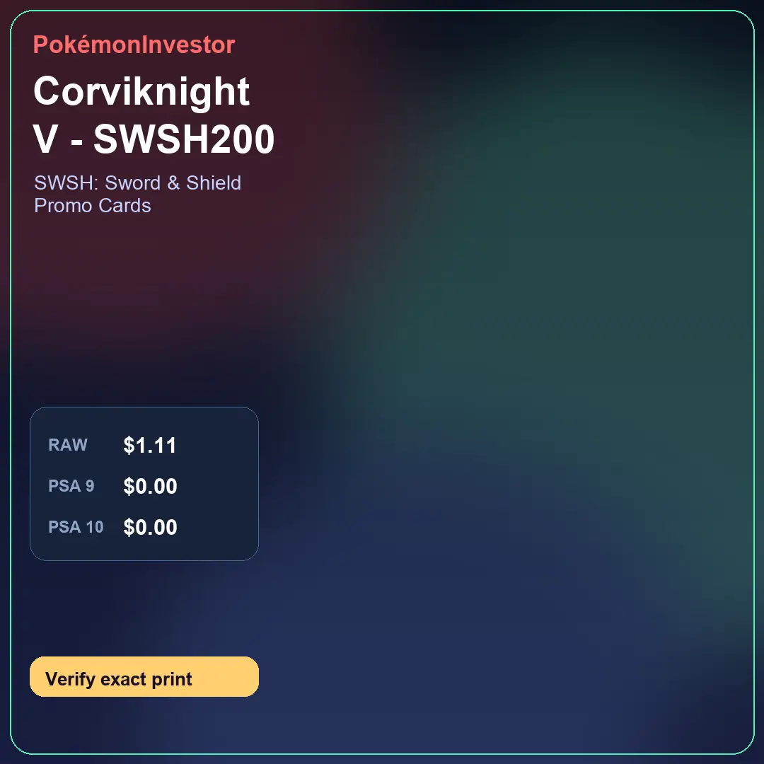 Card research image for Corviknight V - SWSH200