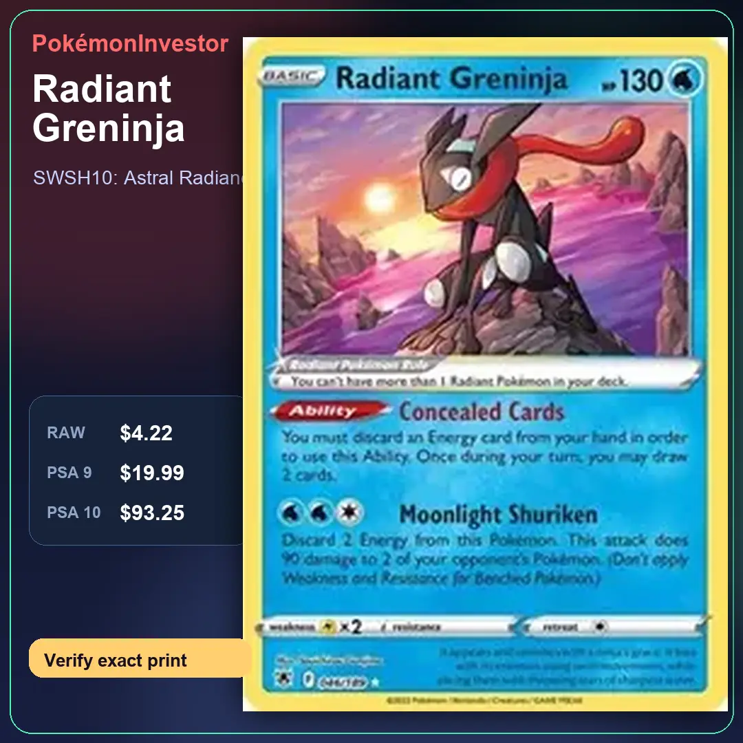 Card research image for Radiant Greninja