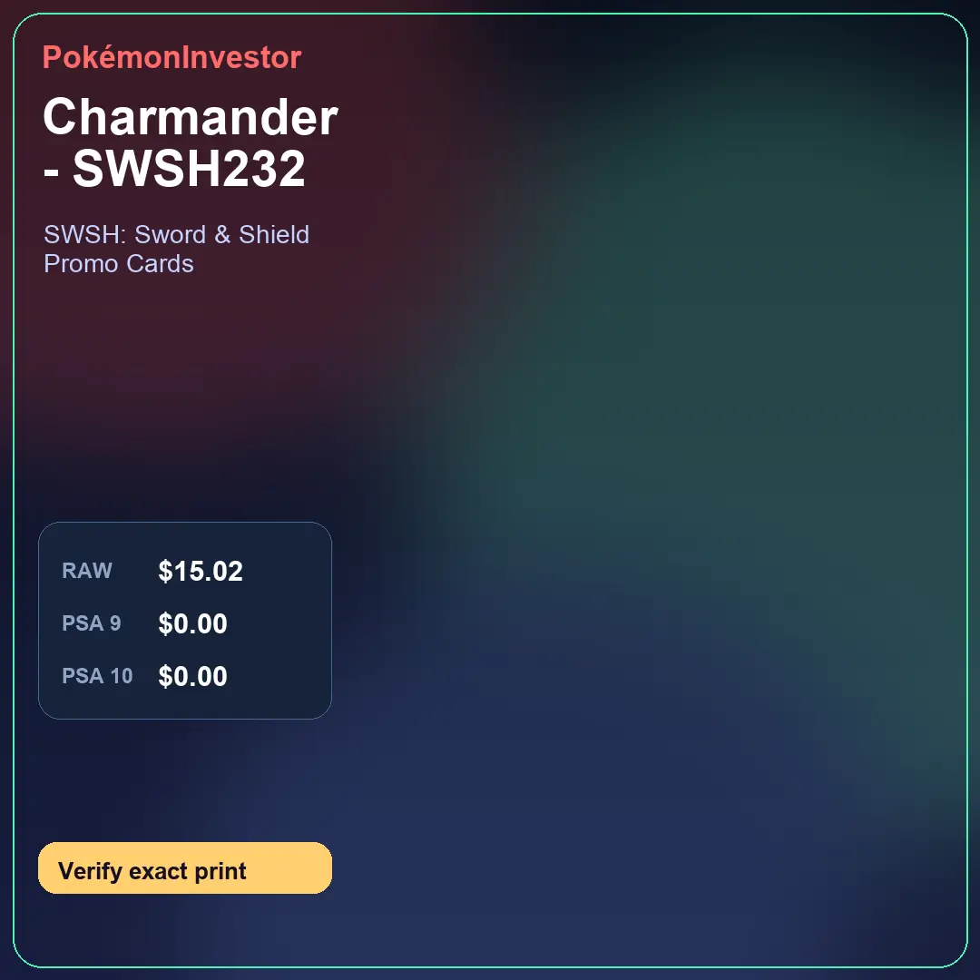 Card research image for Charmander - SWSH232