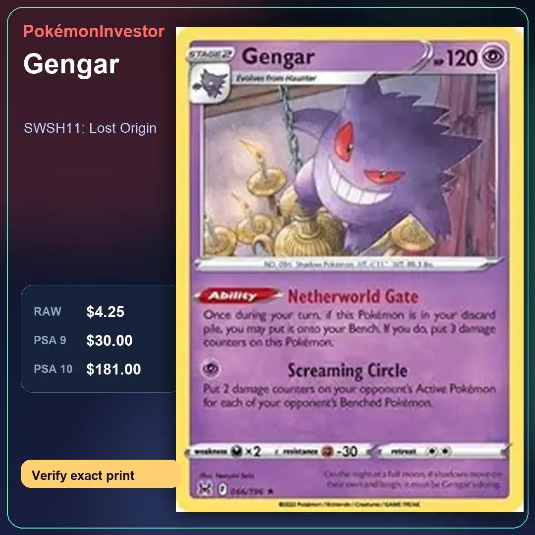 Card research image for Gengar