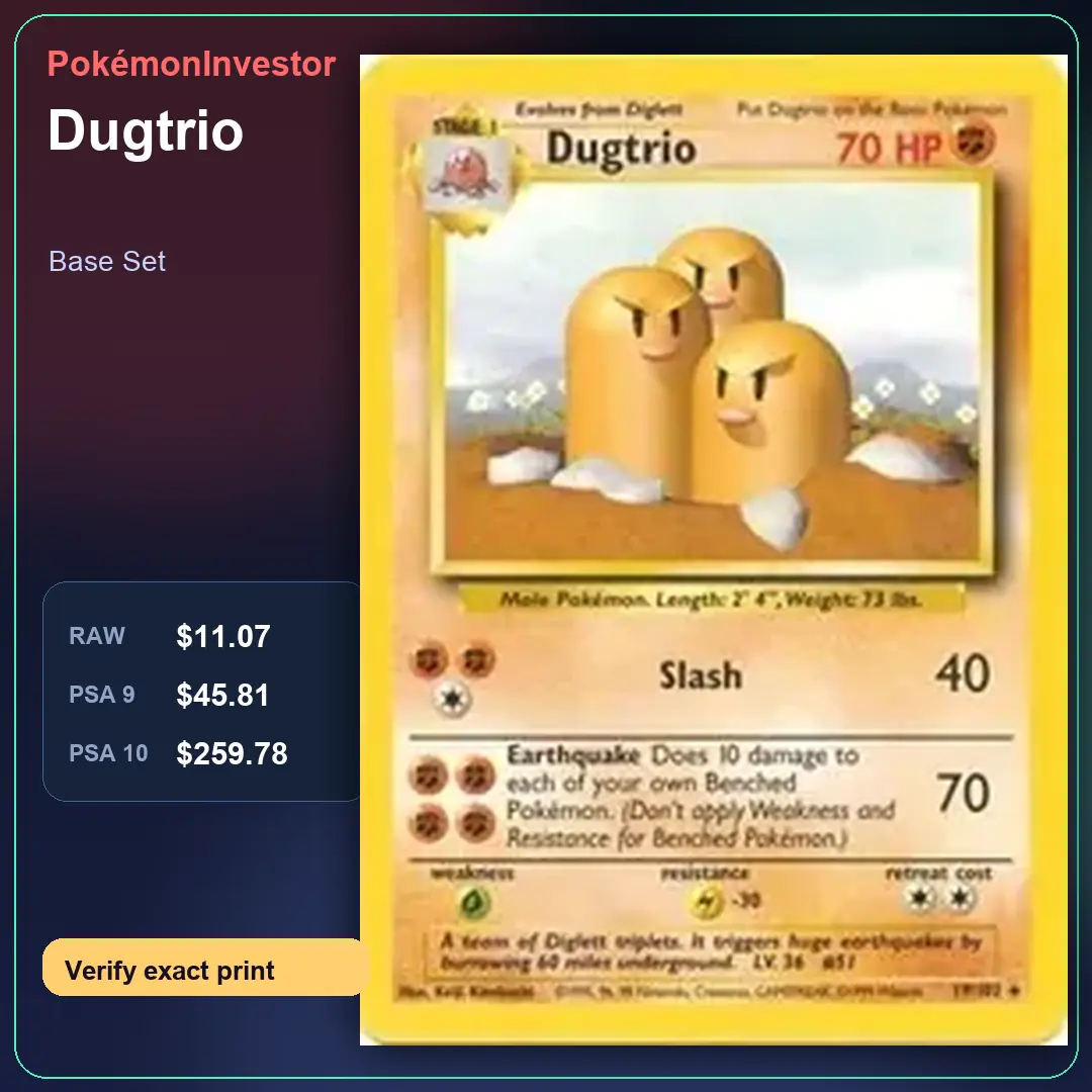 Card research image for Dugtrio