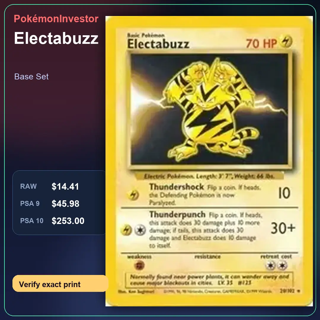 Card research image for Electabuzz