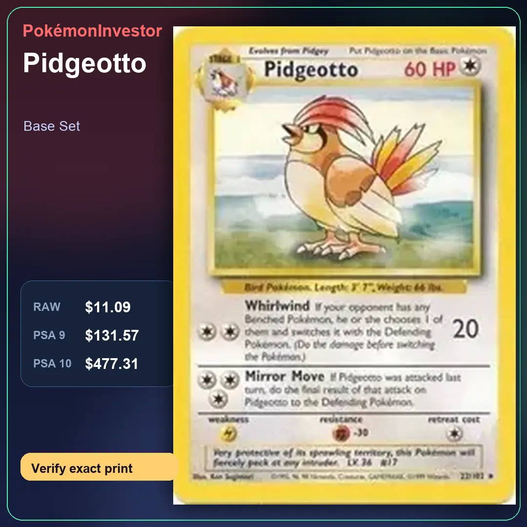Card research image for Pidgeotto