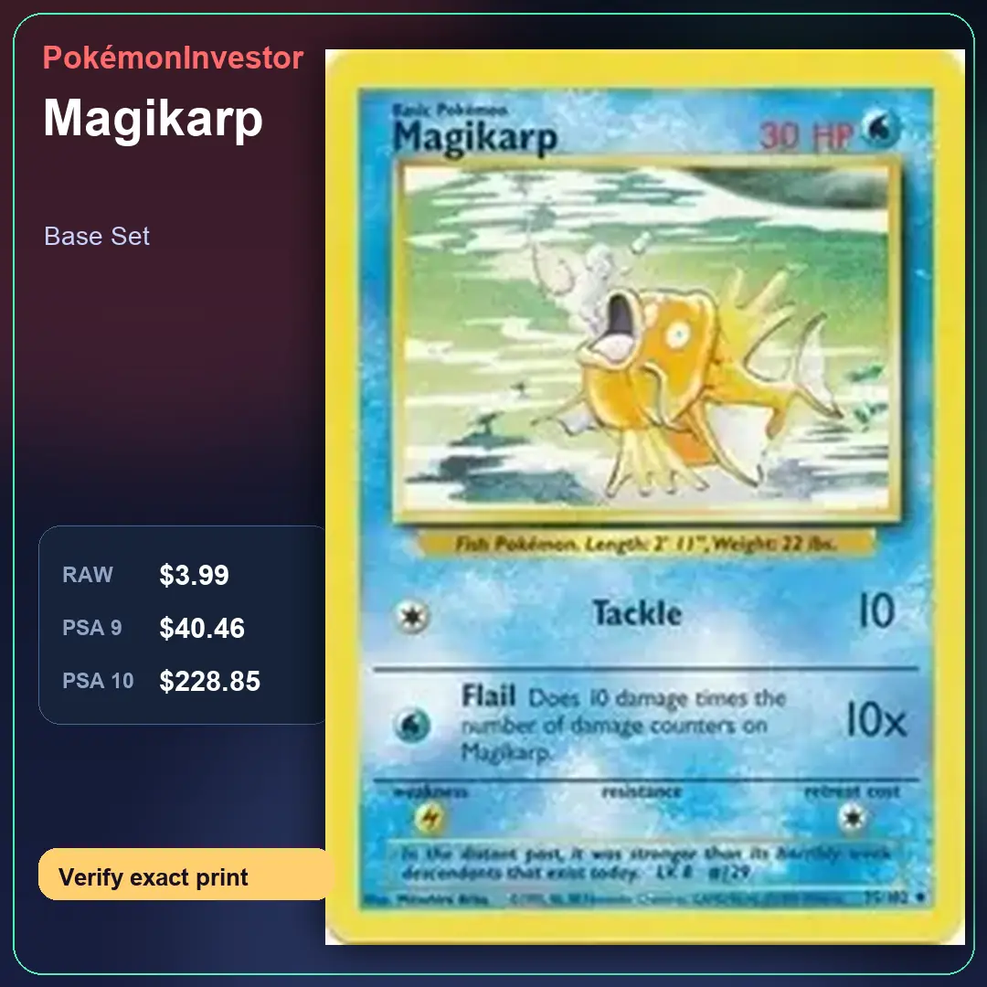 Card research image for Magikarp