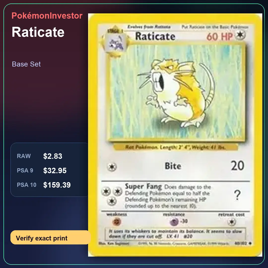 Card research image for Raticate