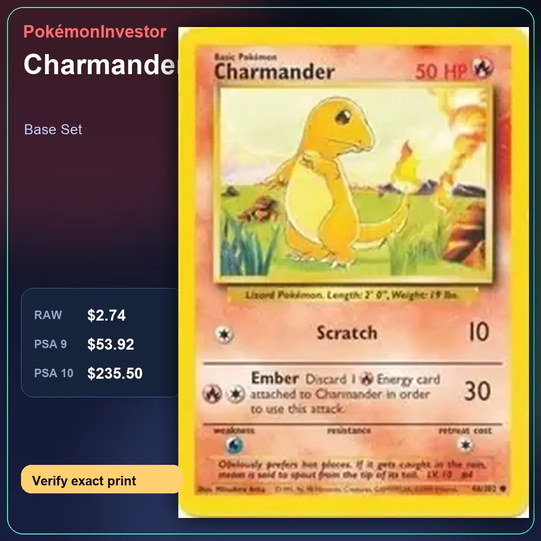 Card research image for Charmander