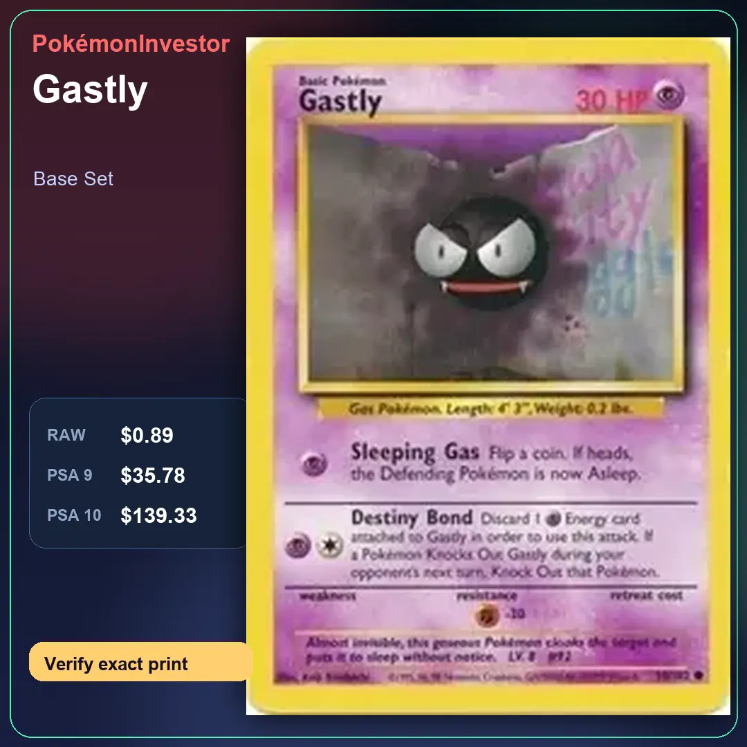 Card research image for Gastly