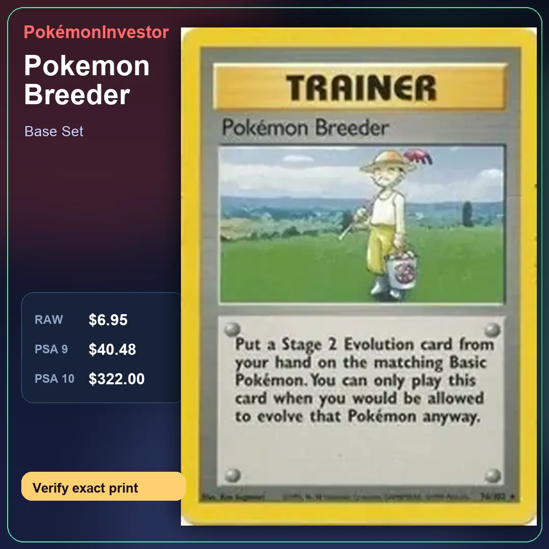 Card research image for Pokemon Breeder