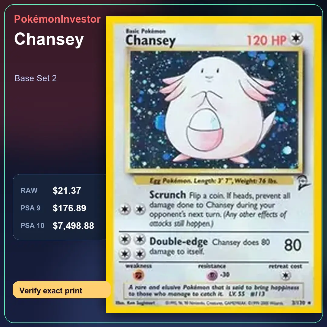 Card research image for Chansey