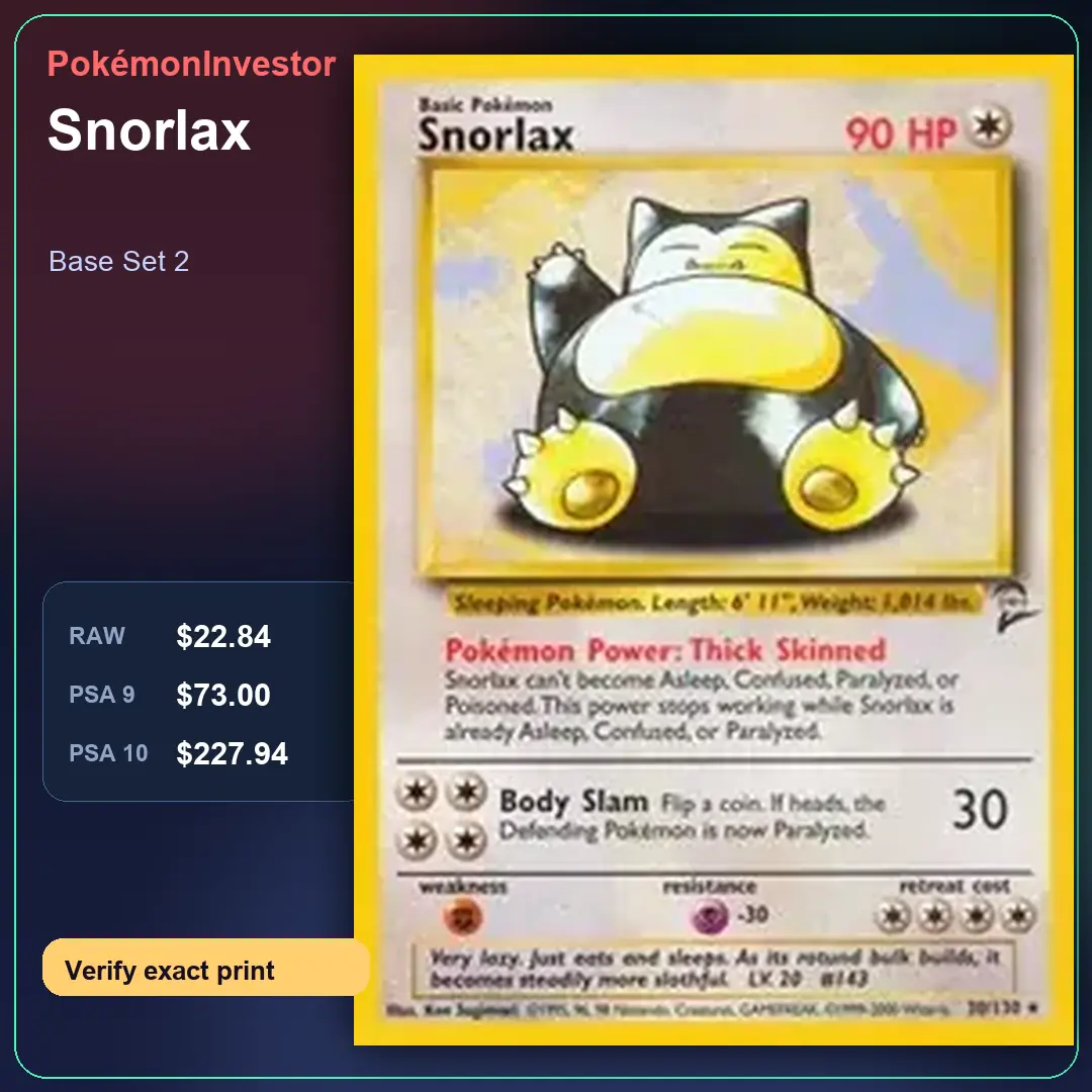 Card research image for Snorlax