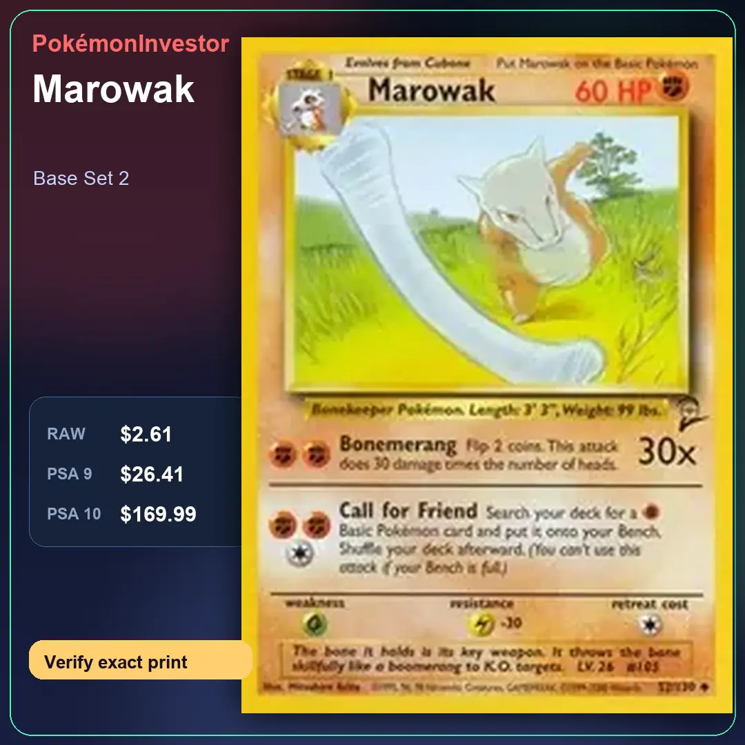 Card research image for Marowak