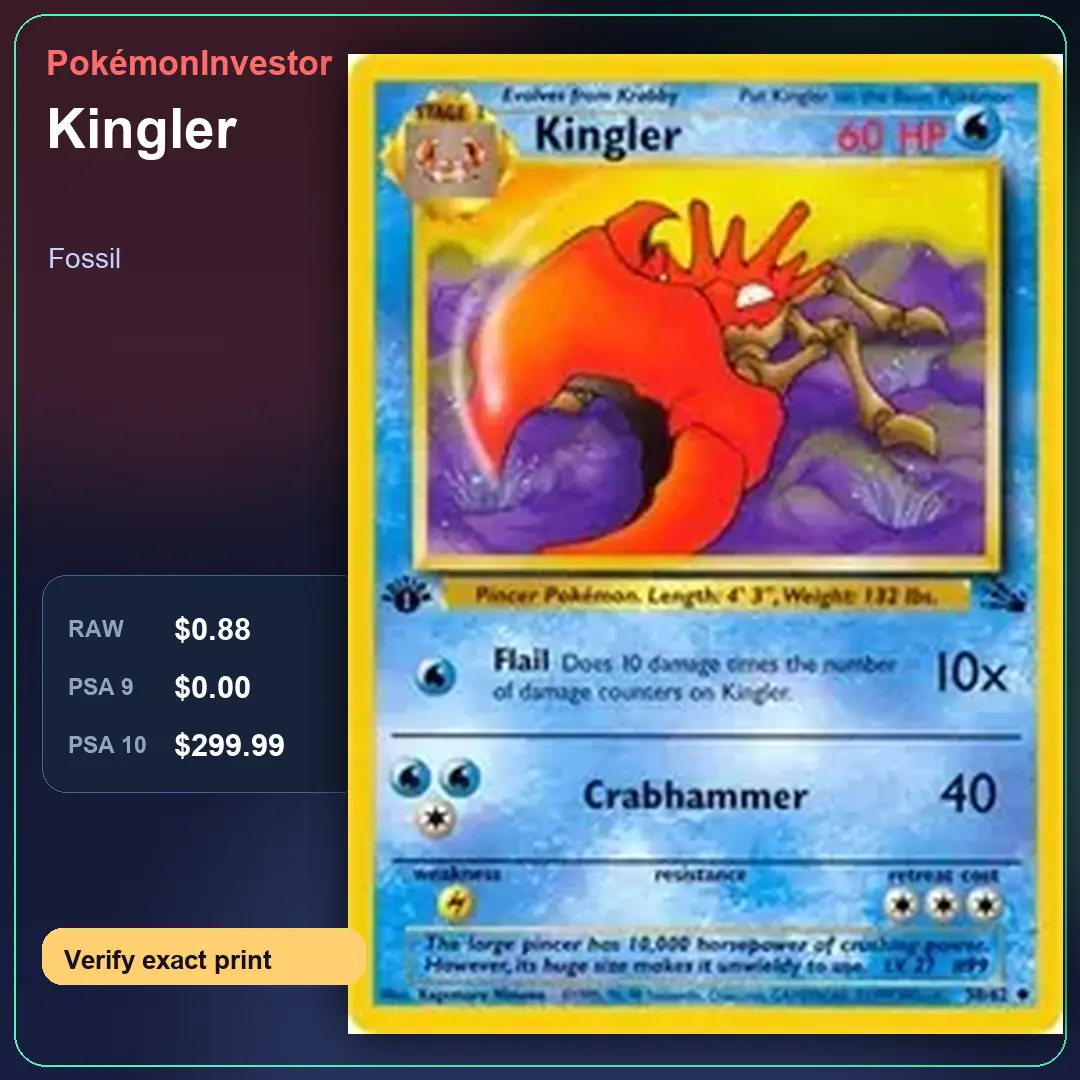 Card research image for Kingler