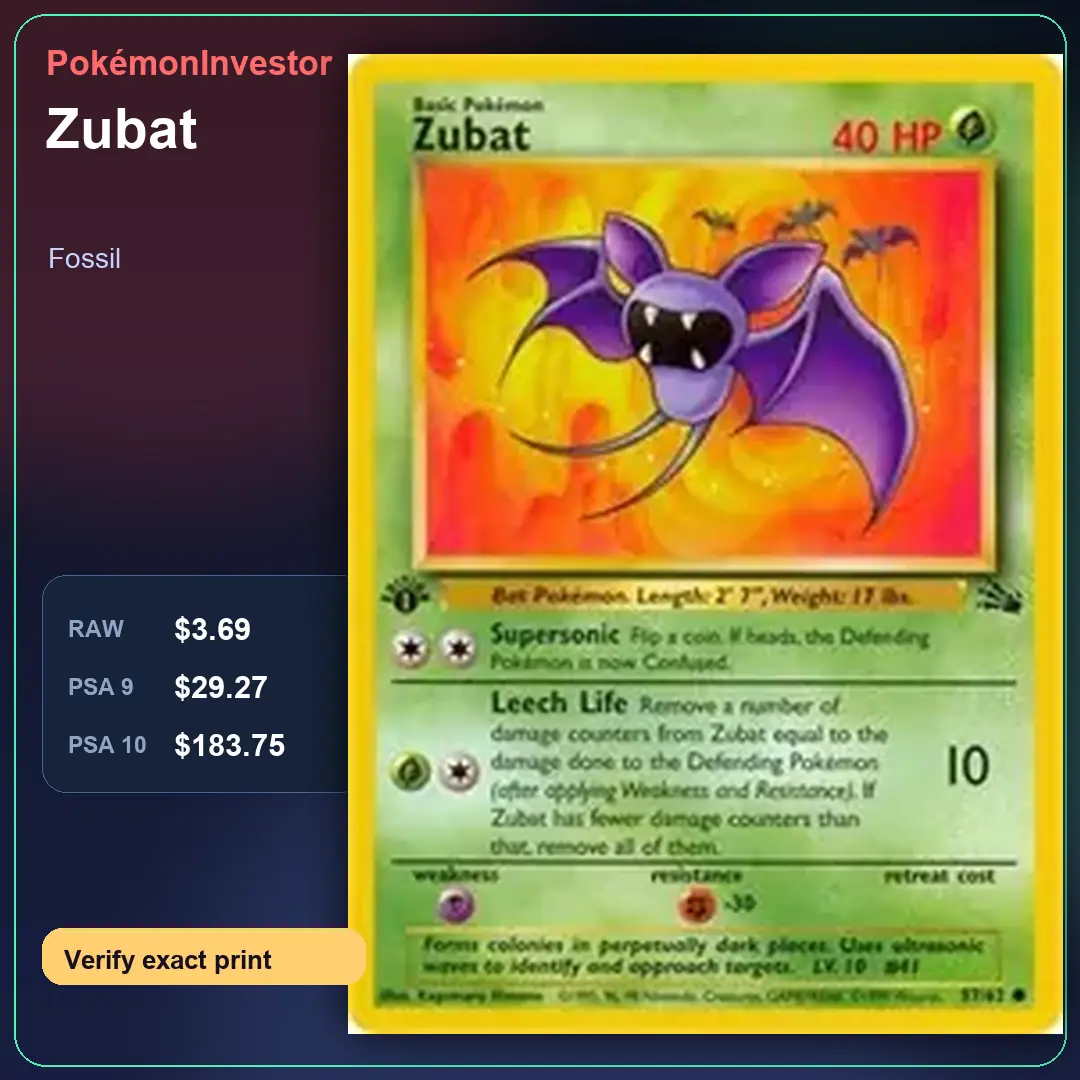Card research image for Zubat