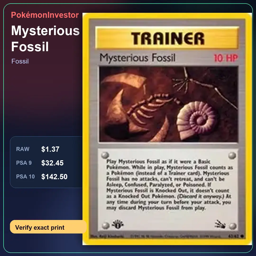 Card research image for Mysterious Fossil