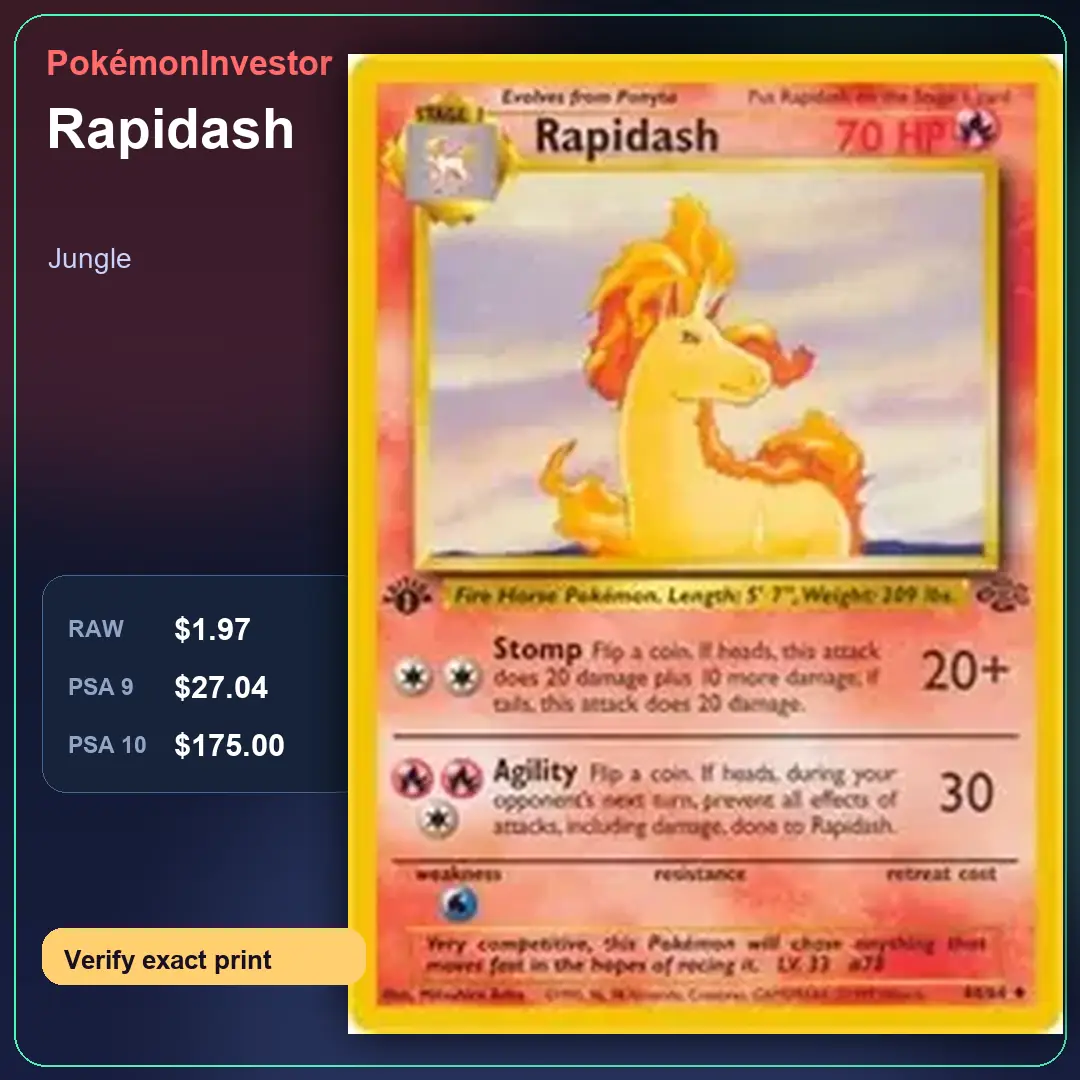 Card research image for Rapidash