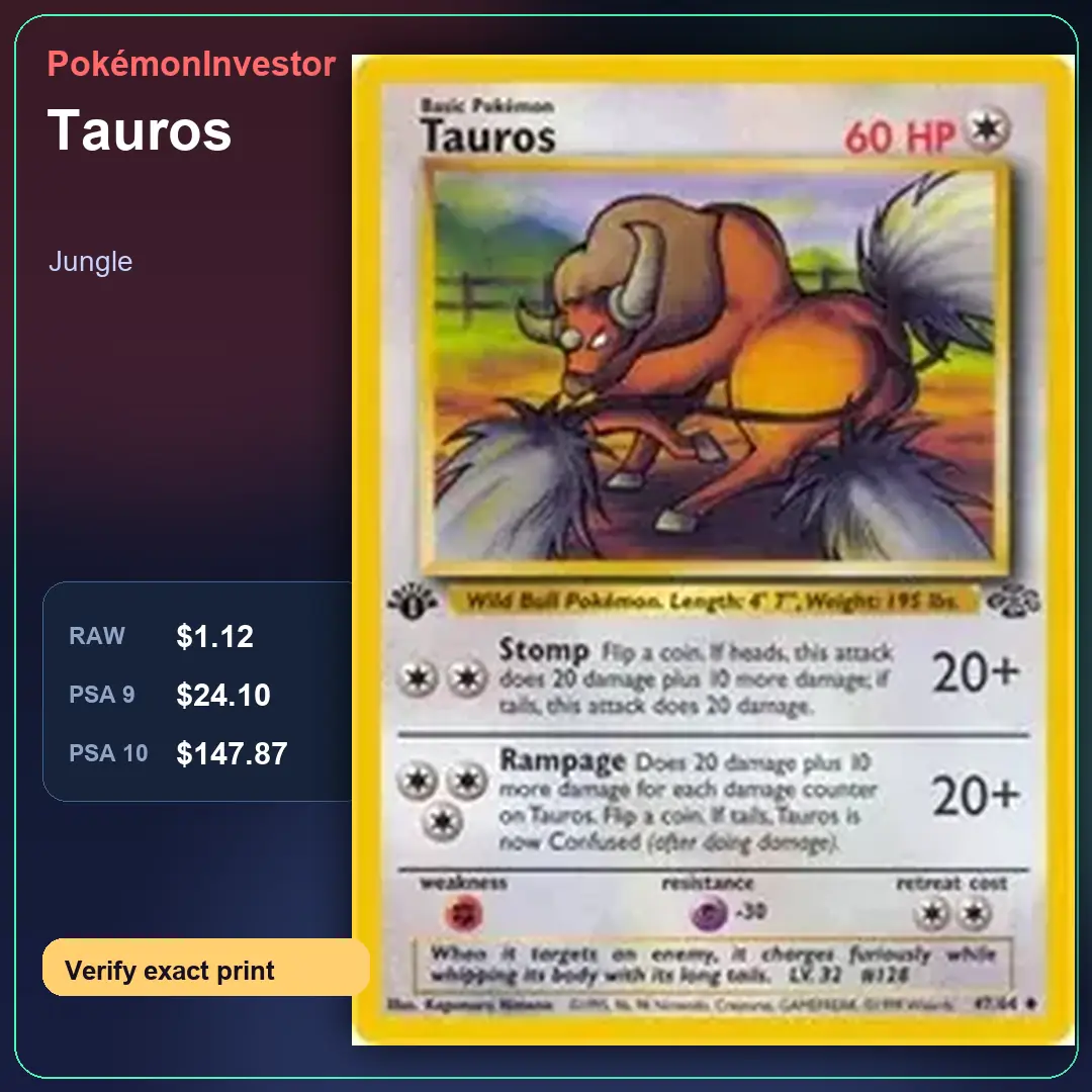 Card research image for Tauros