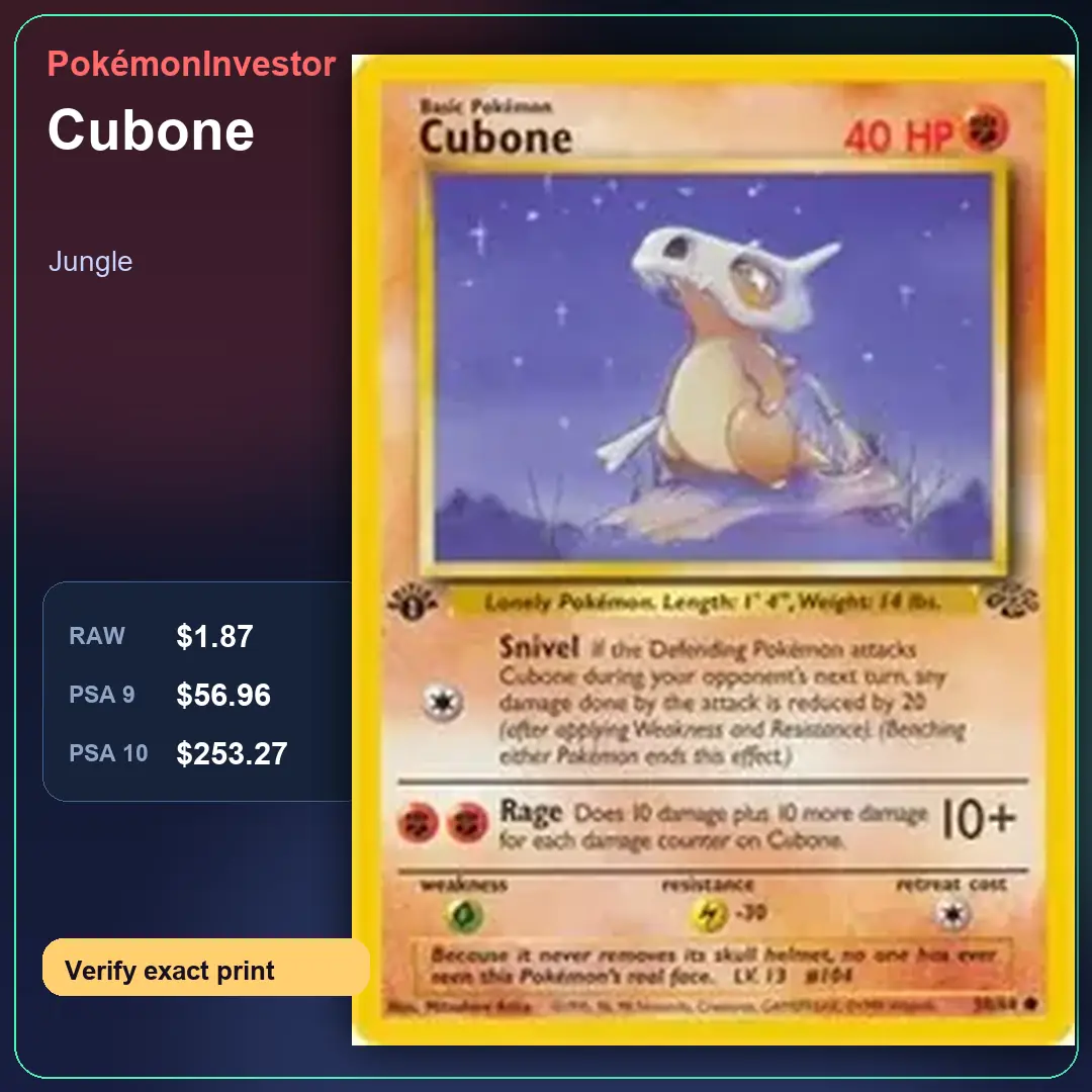 Card research image for Cubone