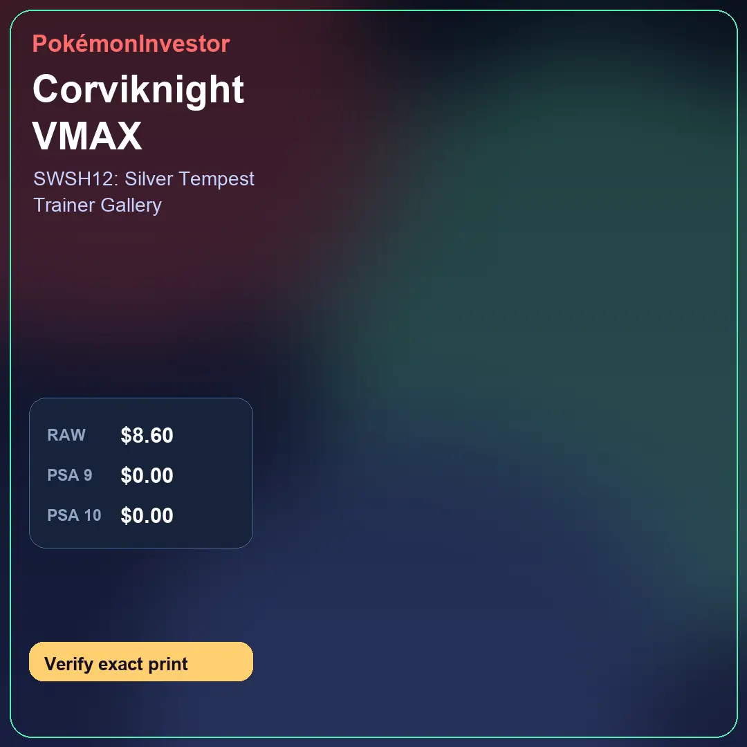 Card research image for Corviknight VMAX