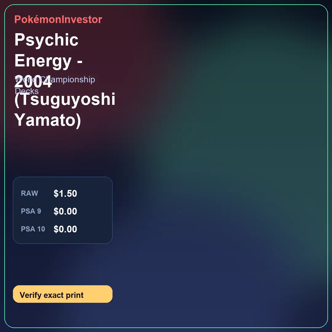 Card research image for Psychic Energy - 2004 (Tsuguyoshi Yamato)