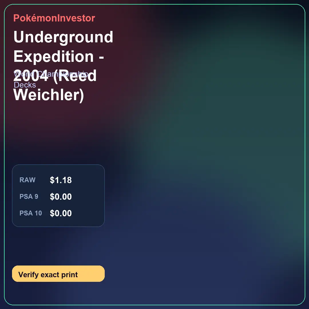 Card research image for Underground Expedition - 2004 (Reed Weichler)