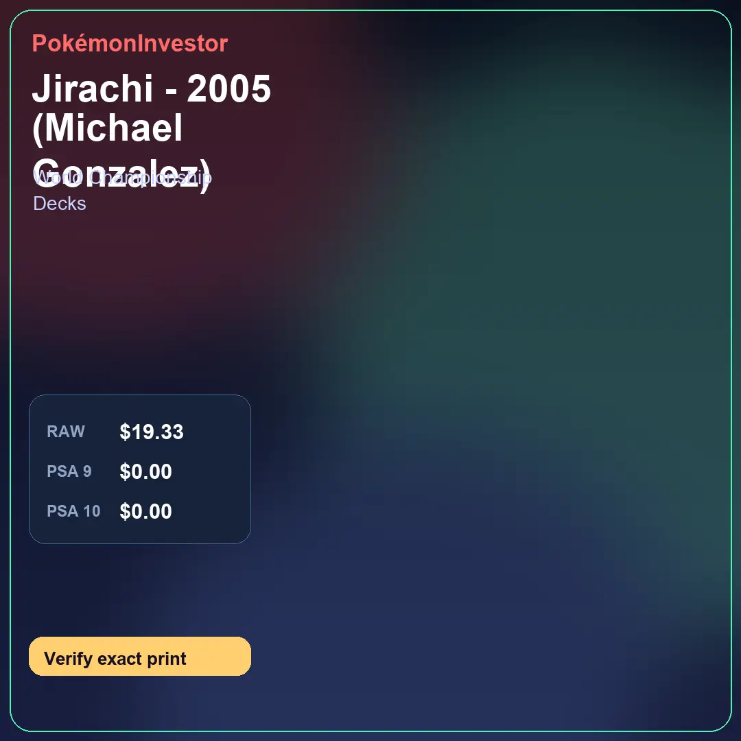Card research image for Jirachi - 2005 (Michael Gonzalez)