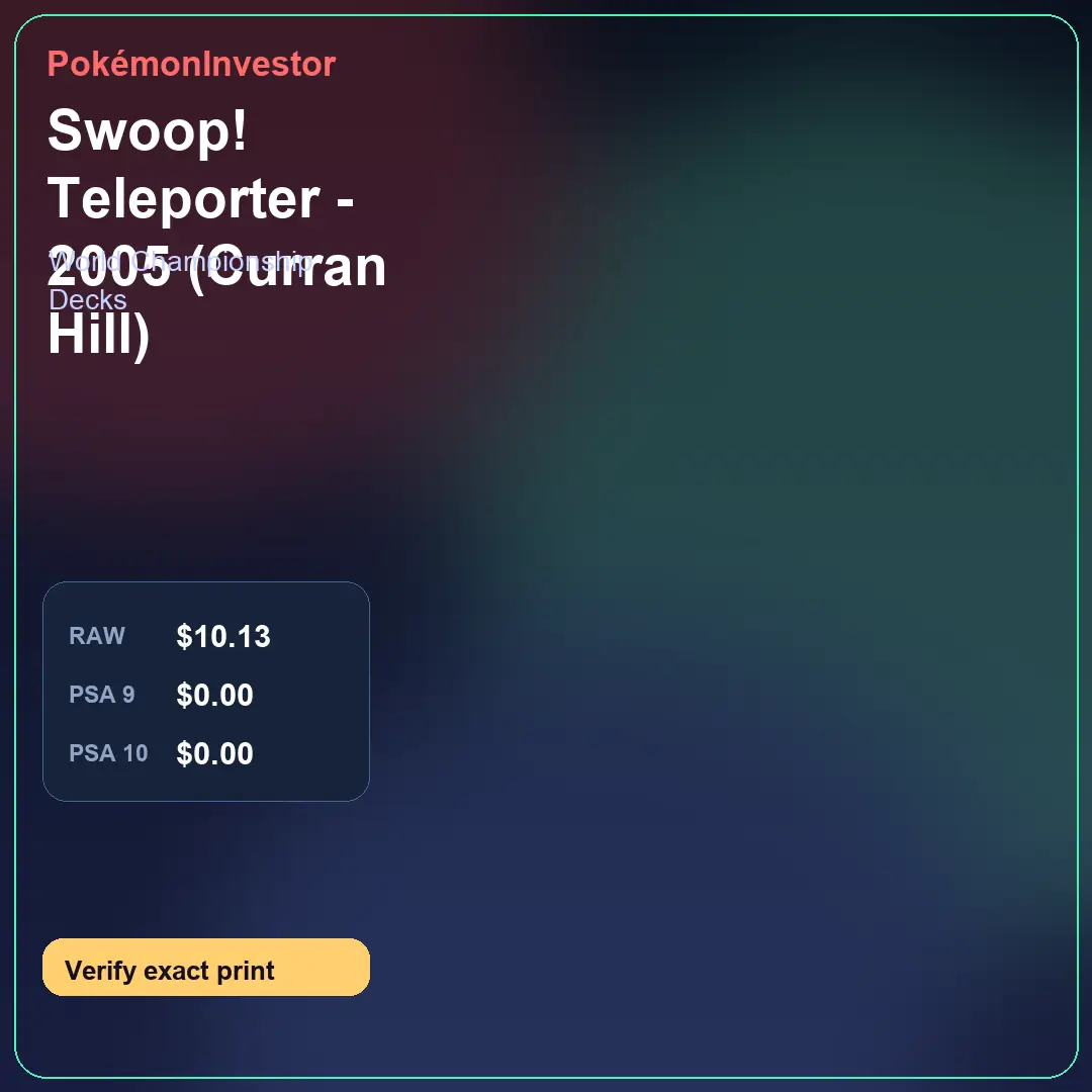 Card research image for Swoop! Teleporter - 2005 (Curran Hill)