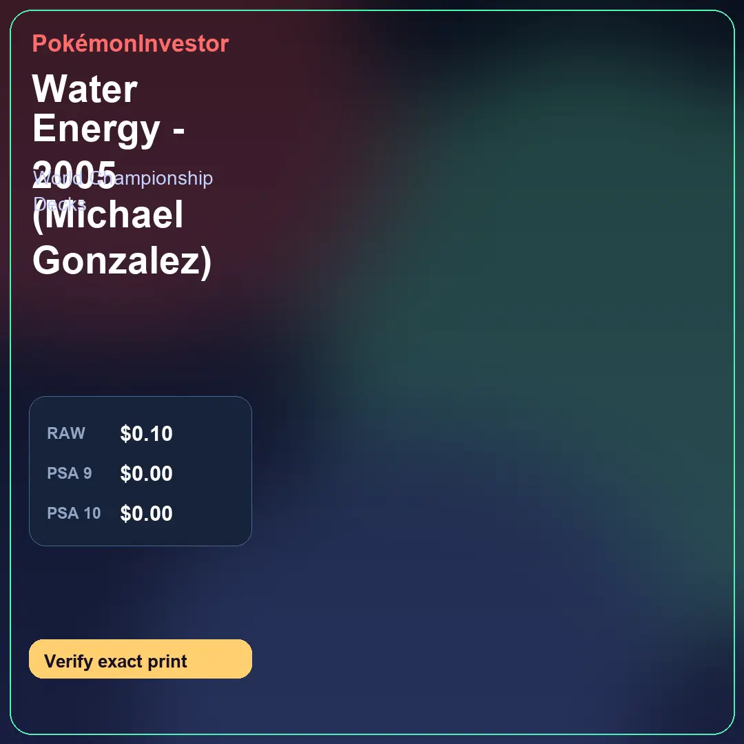 Card research image for Water Energy - 2005 (Michael Gonzalez)
