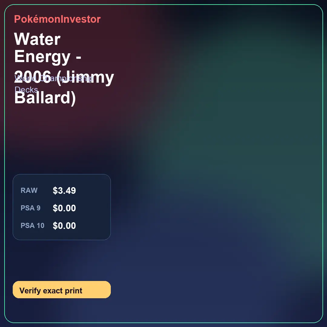 Card research image for Water Energy - 2006 (Jimmy Ballard)