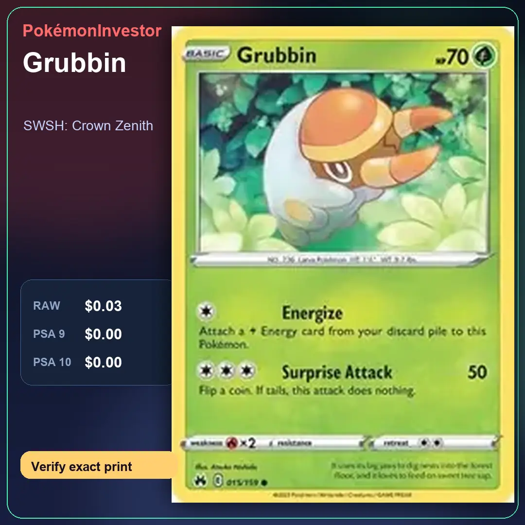 Card research image for Grubbin