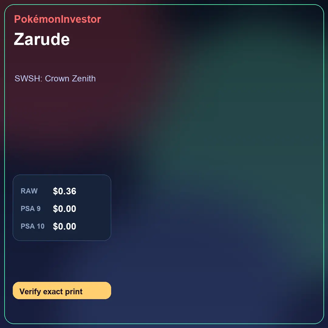 Card research image for Zarude