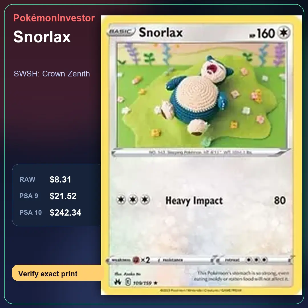 Card research image for Snorlax