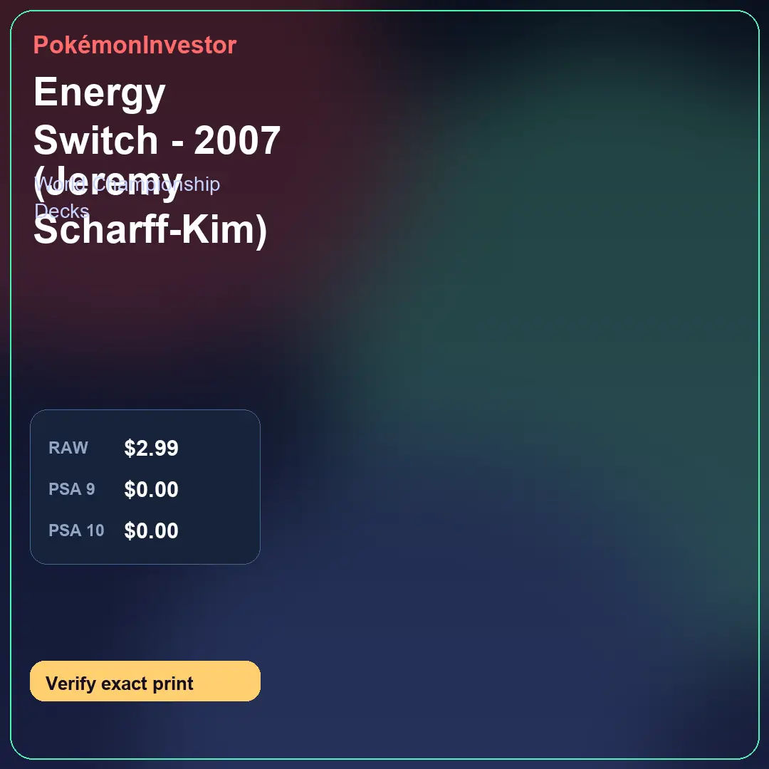 Card research image for Energy Switch - 2007 (Jeremy Scharff-Kim)
