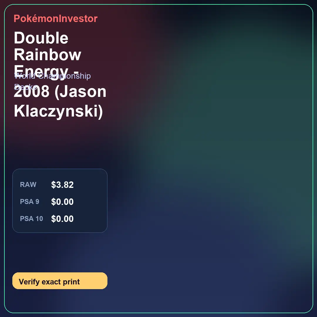 Card research image for Double Rainbow Energy - 2008 (Jason Klaczynski)