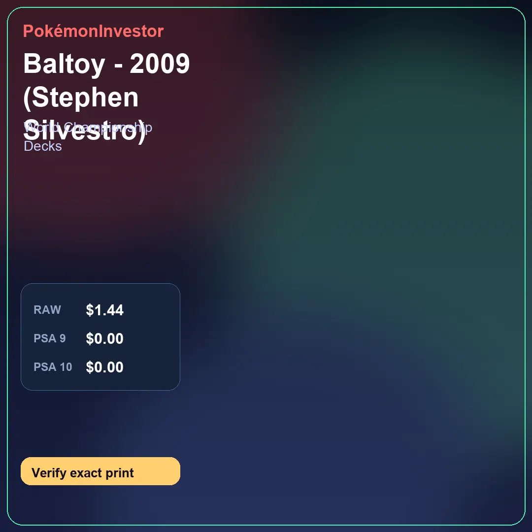 Card research image for Baltoy - 2009 (Stephen Silvestro)
