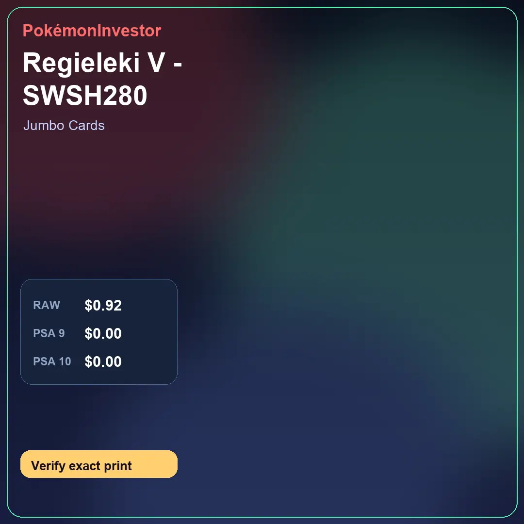 Card research image for Regieleki V - SWSH280