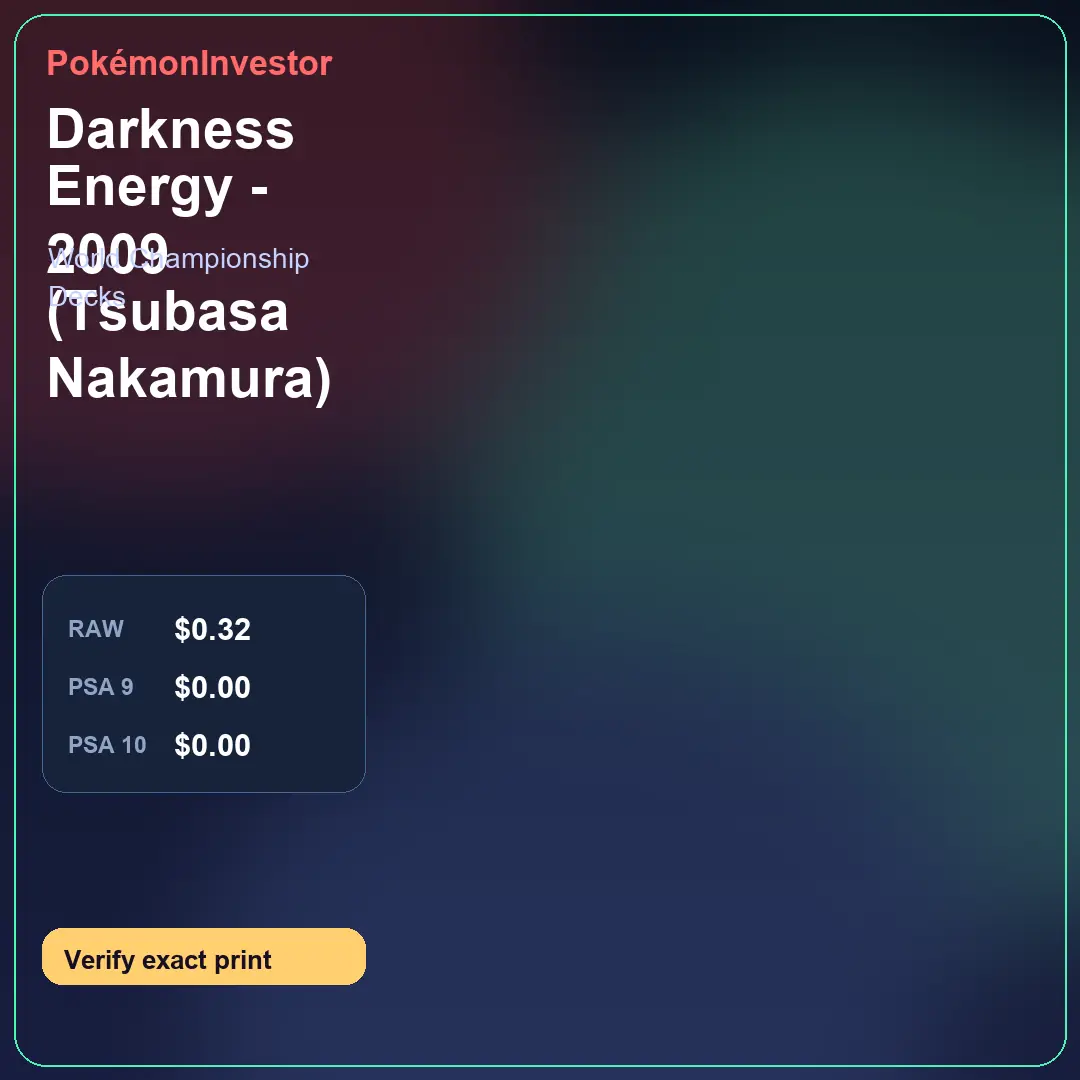 Card research image for Darkness Energy - 2009 (Tsubasa Nakamura)