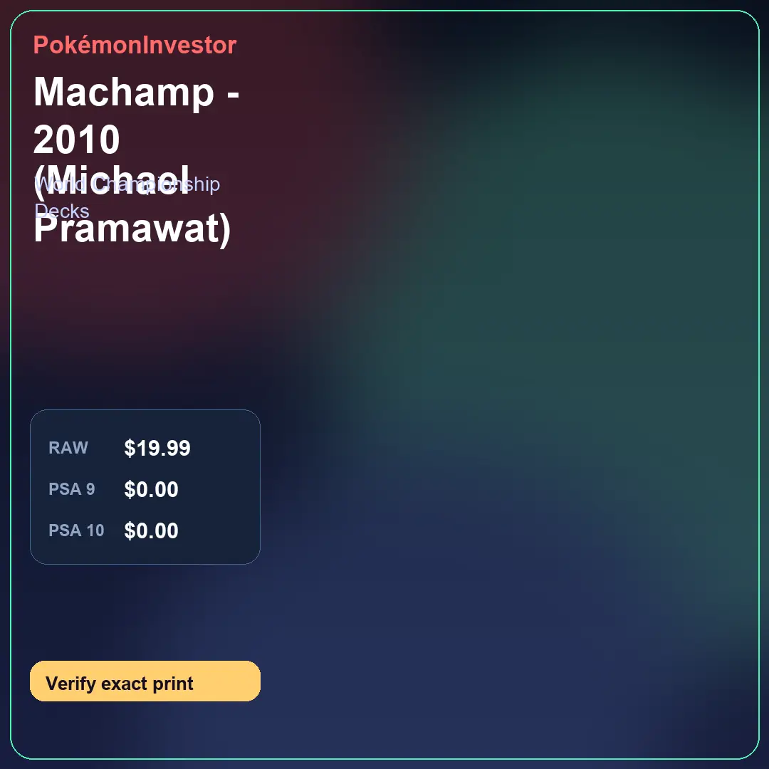 Card research image for Machamp - 2010 (Michael Pramawat)